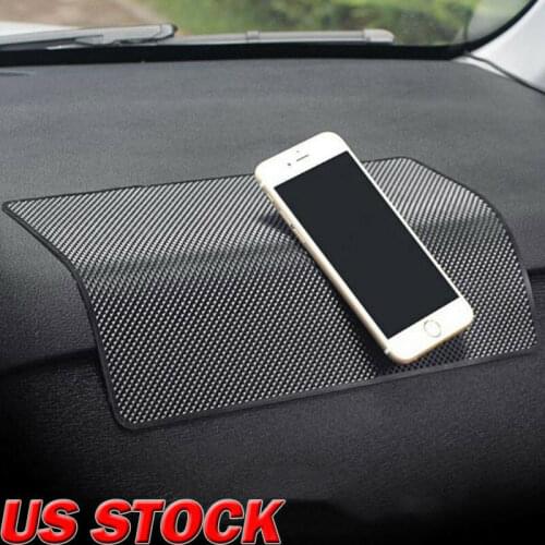 2019 Newest Fashion 1PCS 7.9*5in Car Interior Solid Accessories Dashboard Sticky Non Slip Dash Mat Carpet Hot Sale