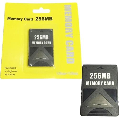 [100PCS A LOT] 256MB Memory Card for PS2 for Playstation 2 128MB+128MB