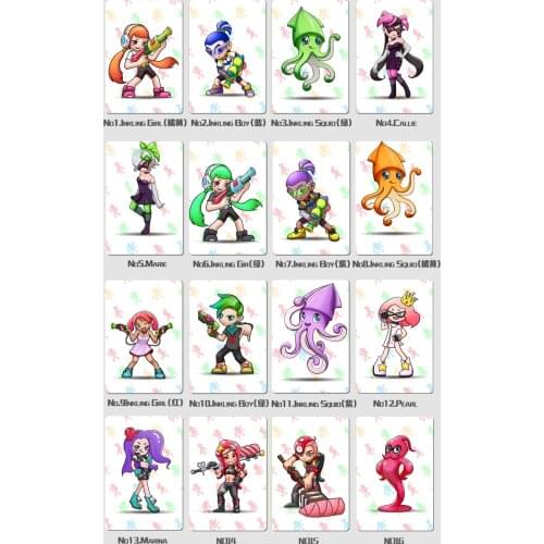 16 Pieces Full Set NTAG215 Printed NFC Card Written by Tagmo Can Work For Switch