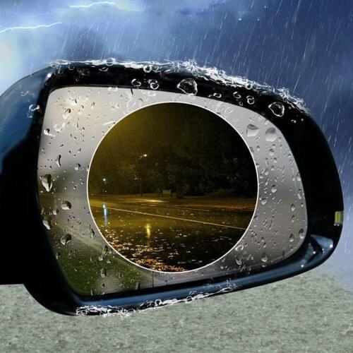 2Pcs Car Anti Water Mist Film Anti Fog Coating Rainproof Rearview Mirror Window Waterproof Protective Film Car Styling