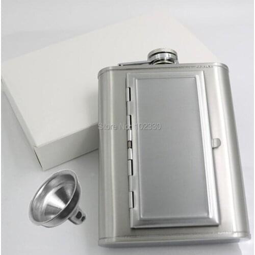 30pcs Cigarette Case 5/6 OZ Stainless Steel Hip Flasks Wine Flagon Pot Liquor Alcohol Whiskey Bottle Drinkware