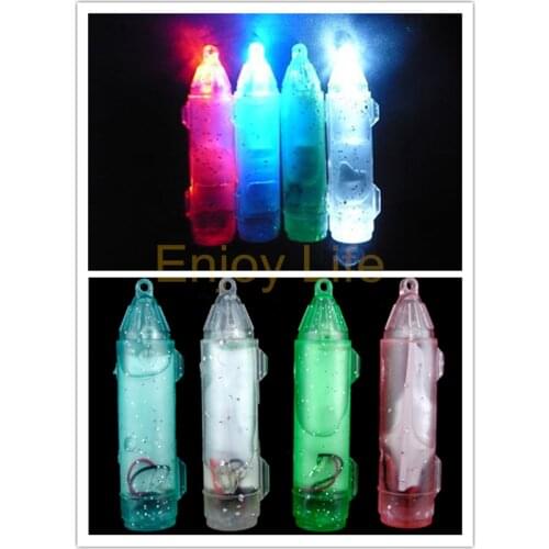 4Pcs*Deep Drop Underwater Fishing Attraction Indicator Lure LED Flashing Light Squid Bait Hard Lures