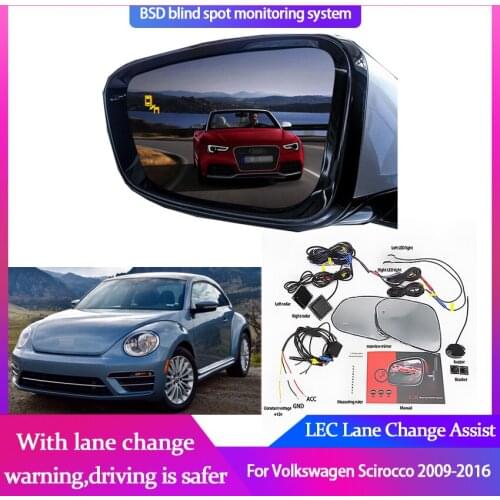 Car BSM BSD Blind Spot Radar Detection System Microwave Sensor Driving Reversing Radar Sensor For Volkswagen Scirocco 2009-2016