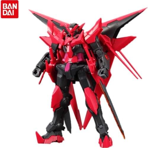 Bandai Assembled Gundam Anime Model HGBF 013 1/144 EXIA DARK MATTER Action Figure Robot Decoration Toy Gift