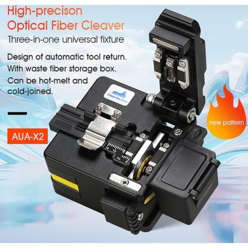COMPTYCO New FTTH High Precision cutting tool AUA-X2 Optical Fiber Cleaver Cable Cutting Knife Fiber Cleaver