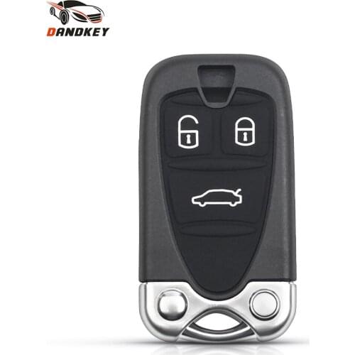 Dandkey For Alfa Romeo 159 156 Giulietta Brera Spider GT Car Remote Key Card Replacement 3 Buttons Smart With Uncut Key Blade