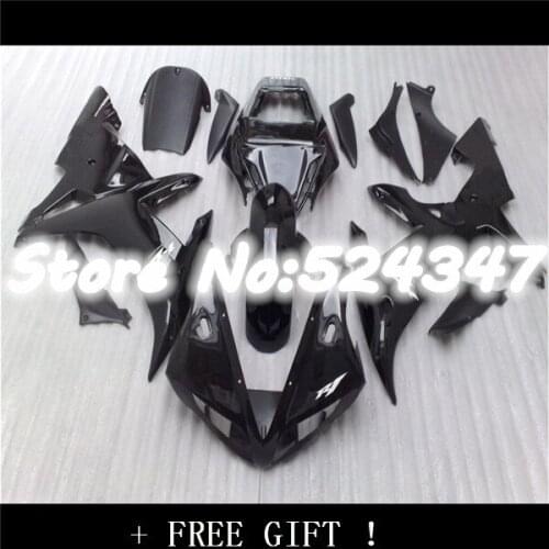 For YZFR1 Flat black 02-03 YZF R1 YZF1000 02 03 YZF 1000 Glossy black YZF-R1 2002 2003 Fairing