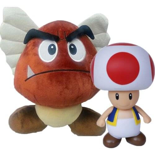 2021 New Disney Anime figure 8-15cm Super Goomba Kuribo Peluche Doll action figure Toy Great children Christmas Gift For Kids