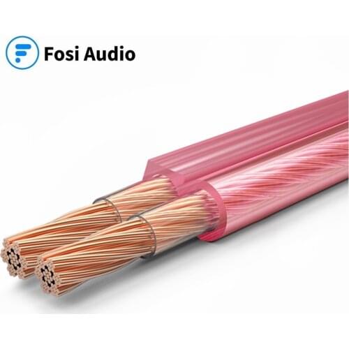 CHOSEAL DIY Loud Speaker Cable Hi-Fi Audio Line Cable Oxygen Free Copper Speaker Wire for Amplifier Home theater KTV DJ System