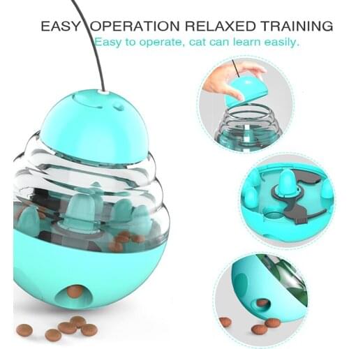 Tease Cat Toys High Elastic Spring Cat Toys Spinning Ball Feather 360 Free Rotating Cat Club Attract Cats Interest Yellow