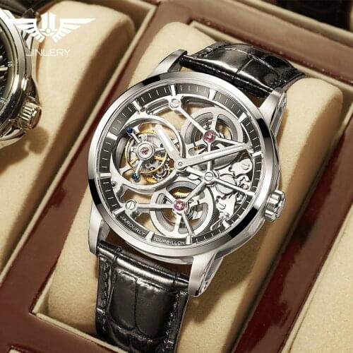 Men's Watch With Leather Strap JINLERY China