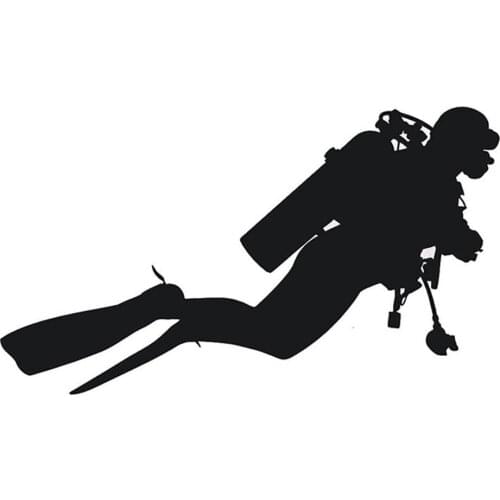 Fashion Diver Reflective Car Vehicle Body Window Decals Sticker Decor Car Accessories