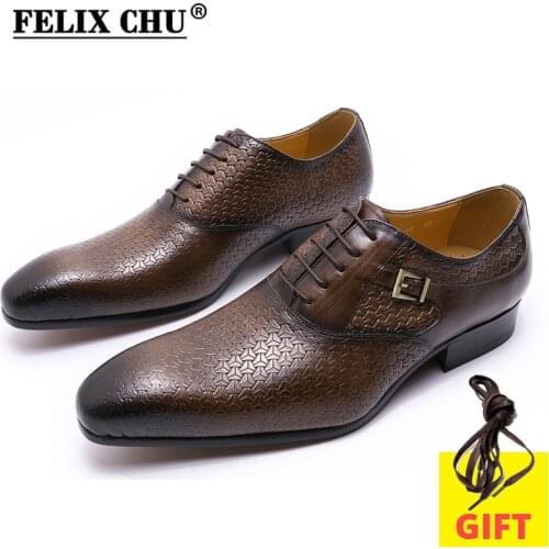 Mens Dress Shoes Genuine Leather Business Formal Shoe Lovely Black Lace Up Fashion Print Dropshipping Shoes For Men Oxford Shoes
