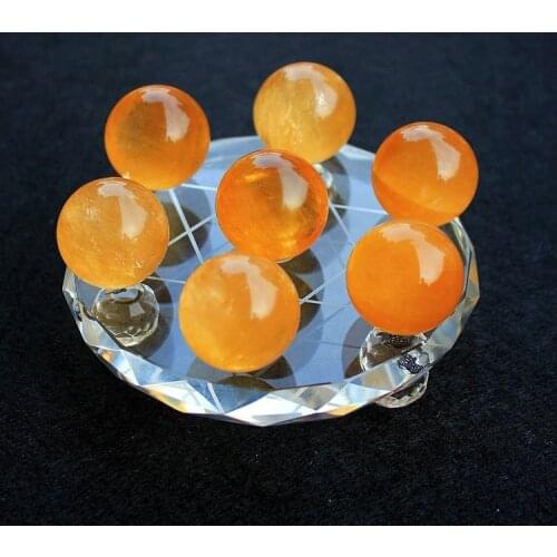 Natural crystal ball seven matrix decoration lucky