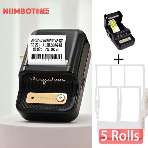 NiiMBOT B21 Thermal label printer jewelry Price tage bar code Printer For Mobile phone Android iOS Phone