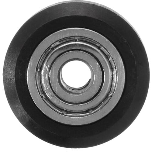 1PC Black Round Wheel Passive Roller Groove Ball Bearing High Quality Carbon Steel For Creality 3D Printer Part For CR-10 CR-10S