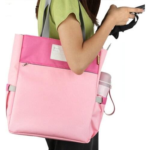 Student Study Bag School Book Bag Multifunction A4 File Document Bag Waterproof Portable Hand Bag For School