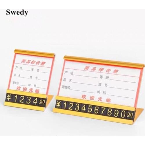5 Pieces Adjustable Dollar Eur Price Cubes Tag Display Signs Counter Number Freestanding Pricing Blocks For Jewelry Watch Ring