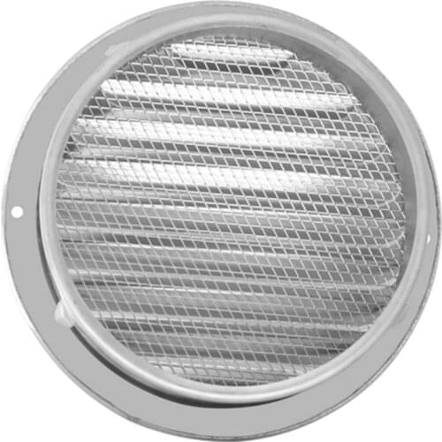 Y1UD Stainless Steel Exterior Wall Air Vent Grille Round Ducting Ventilation Grilles