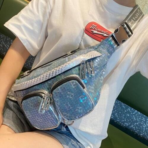 Luxury Designer Bag Shining Sequines Ita Bag for Womens Bag Crossbody Shoulder Bolsa Casual Sport Chest Sacs
