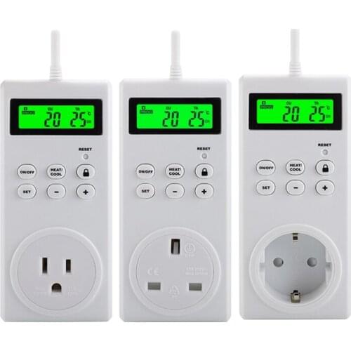 Thermostat Socket Digital Electric Thermostat Regulator Temperature Controller Socket Outlet Timer Switch