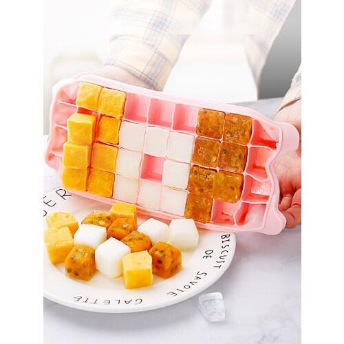 Silicone Ice Cube Mold Home Making Ice Ice Maker with Lid Creative