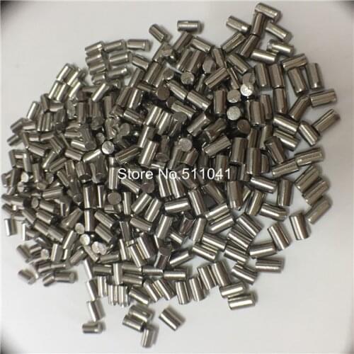Purity 99.9% Hafnium particle rod dia1.9x4mm zirconium: < 0.8% for evaporation Plating,Vacuum coating Materials, Paypal