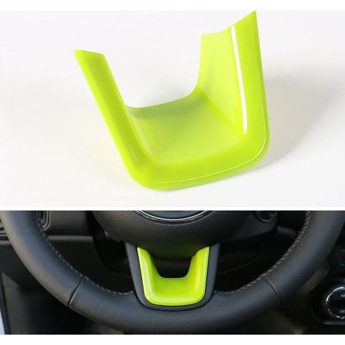 7 Colors Available New Car Steering Wheel Decorative Trim Cover ABS Sequined Decoration For Renegade 2015 2016 Car Styling