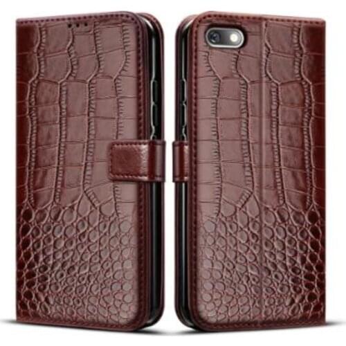 Protective Case For Huawei Y5 Y6 Prime 2018 Enjoy 8e Flip Cover Honor 7A 7C 7S Pro DUA-L22 AUM-L29 AUM-L41 Magnetic Leather Bag