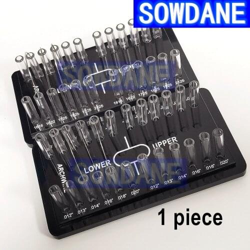 1 pc Dental Orthodontic Round or Rectangular Archwire Box Acrylic Dispenser Placing Box Arch Wires Holder Dentistry Instrument