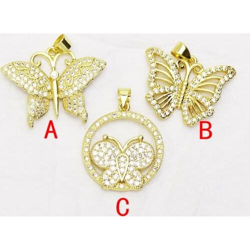 10Pcs Butterfly pendant Jewelry Pendant Charms Jewelry Accessories Jewelry pendant Gift Mix color jewelry Pendant 8371