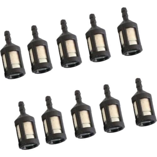 10 Piece Steel Fuel Filters Replacement Aftermarket Parts for STIHL Trimmer Black