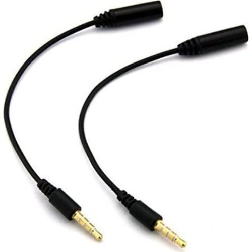 LBSC 2PCS 3.5mm Male Plug to 2.5mm Female Socket Audio Jack Adapter Cable