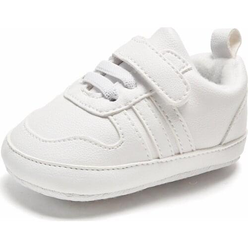 2021 Lovely Baby Boys Girls Leather Casual Shoes Anti-Slip Soft Sole Crib Shoes Infant Prewalker Shoes 0-12M