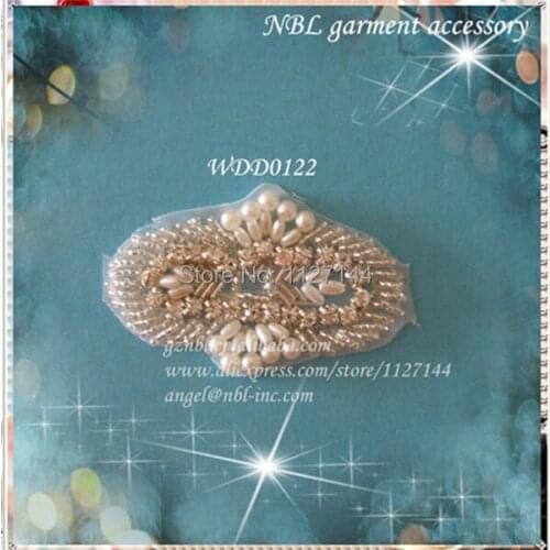 30 PIECES) beaded rhinestone applique patch WDD0122