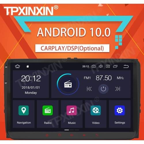 4+64G For VW Passat B6 CC Polo GOLF 5 6 Touran Jetta Tigua Android Car Tape Recorder Multimedia Player GPS Nacigation HeadUnit