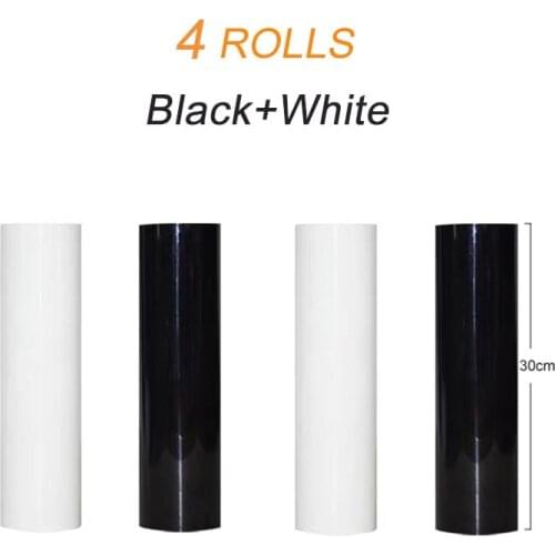 4 rolls 30cmx20m PVC Heat Transfer Vinyl T-shirt Iron On HTV Film Printing Cutting Plotter Heat Press
