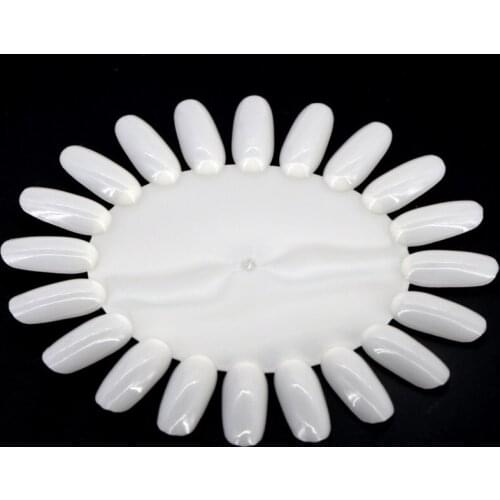 5pcs 20 colors Nail Art False Practice Polish Display Nail Board Plate Printer Shower Wheel Acrylic Gel Tips