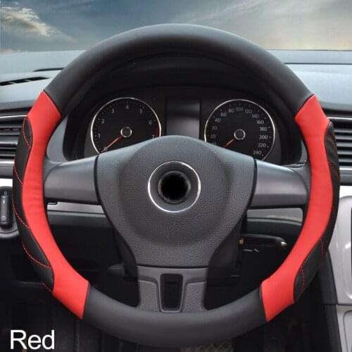 Car interior protection accessory orange white red orange multicolor fashionable non-slip comfortable Car Steering Wheel Cover