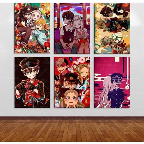 Anime Toilet Bound Hanako Kun Poster wall Art Paintings Poster Wall Sticker Anime Painting Home Decor frame