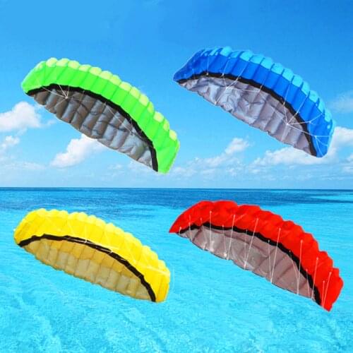 Free shipping 2.5m dual line parafoil kite flying tools power braid sailing kiteboard outdoor toys sports beach parachute stunt