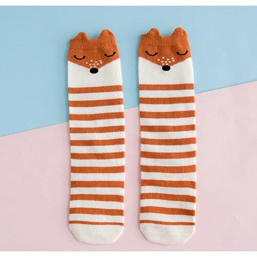 Baby Sport Accessories Spring Autmn Boys Girls Stockings Cotton Cartoon Knee High Children Long Stockings
