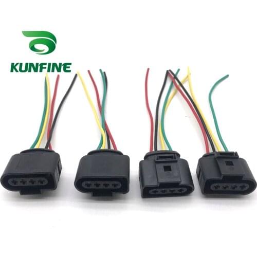 KUNFINE 4PCS/Lot Ignition Coil Connector Plug Repair Kit for A4 A6 rs4 rs6 a8 Cable Adapter 1J0 973 724 1J0973724