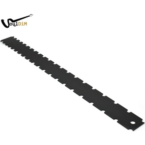Guitar Neck Notched Straight Edge Ruler Stainless Steel Guitar Bass Fret Leveling Ruler Fret Rocker Guitar Level Luthier Tool