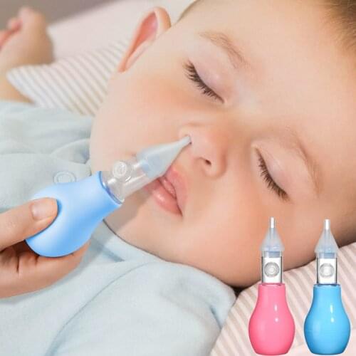 Infant Silicone Nasal Aspirator Pump Type Neonatal Cold Nasal Mucus Cleaner Anti-backflow Safe Non-toxic Baby Nasal Aspirator
