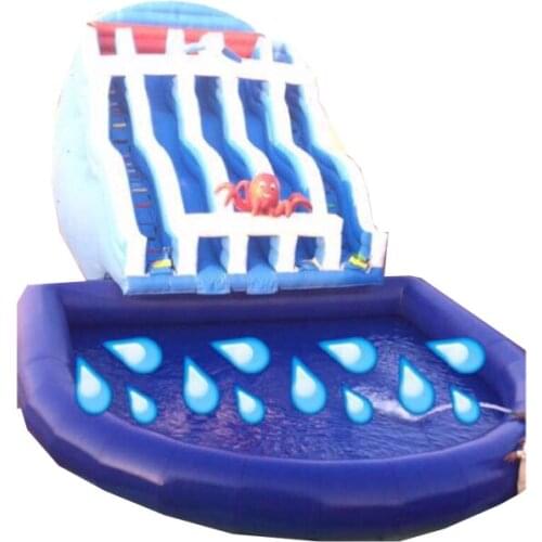 Inflatable water slide for pool /large inflatable pool slide for kids adults outdoor amusement park