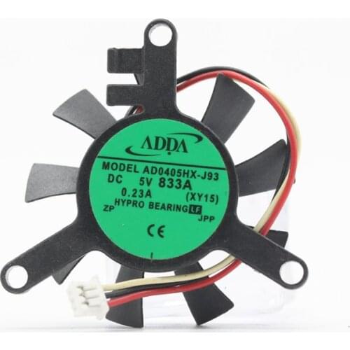 New Original ADDA AD0405HX-J93 DC 5V 0.23A 3-wires cooling fan For Laptop cooling