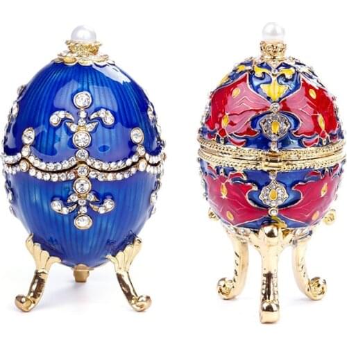 Jewelry Organizer Faberge Eggs Jewelry Vintage Style Trinket Storage Box
