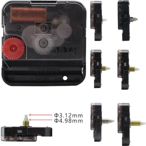 Sweep Type Silent Clock Movement 12888 Replacement Wall Quartz Clock Mechanism Repair Accessories 6 Sizes Shafts