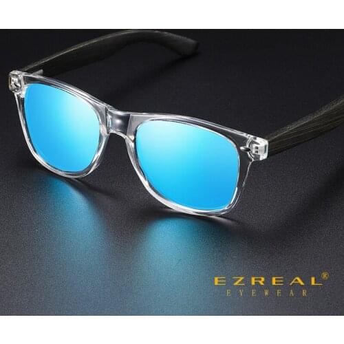 ZEREAL Black Bamboo Sunglasses Bamboo Polarized Sunglasses Men Glasses Men/Women UV400 Protection Eyewear